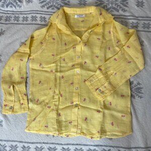 Sundance Breezy Blossoms Linen Shirt - NWT